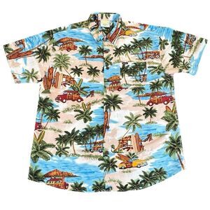 Banana Bay 3XL Bahamas Tiki Bar Car Hawaiian Shirt Floral Tropical Beach Island